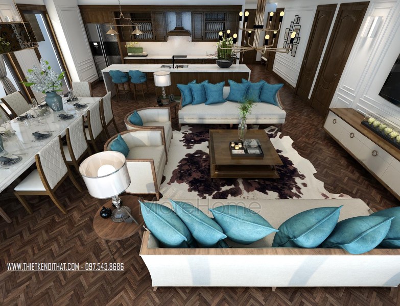 Thiết kế nội thất căn hộ cao cấp Penthouse Imperia