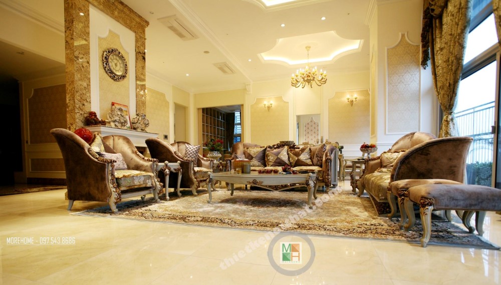 Thi công nội thất căn hộ chung cư cao cấp PentHouse Keangnam