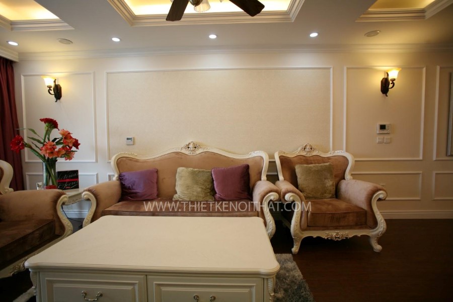 Thi công nội thất chung cư Mandarin Garden Tân cổ điển