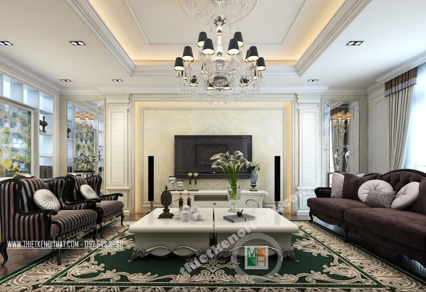 thiết kế biệt thự 2 tầng