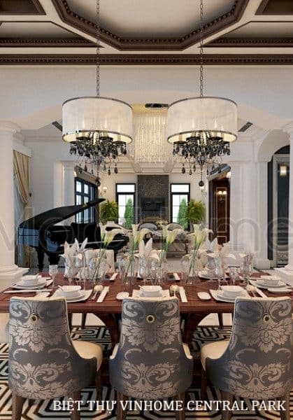 Thiết kế nội thất Biệt Thự tân cổ điển cao cấp tại Vinhomes Central Park Tp. Hồ Chí Minh