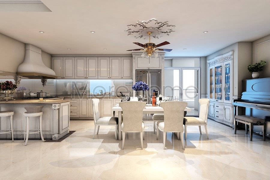 Thiết kế nội thất chung cư Hoàng Anh gia Lai River View tân cổ điển, sang trọng