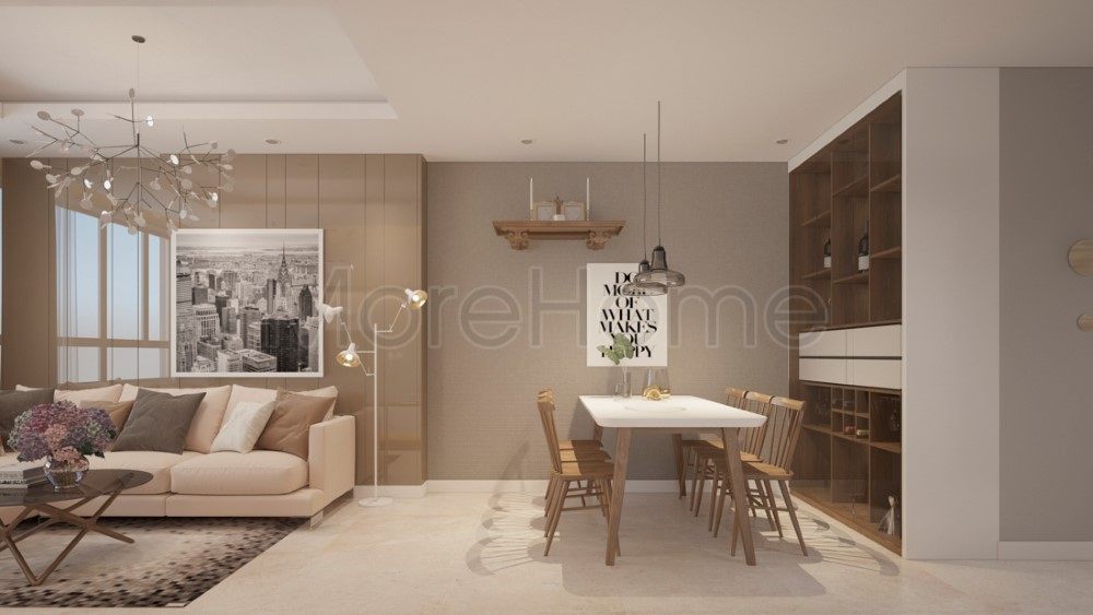 Thiết kế nội thất căn hộ chung cư Saigonres