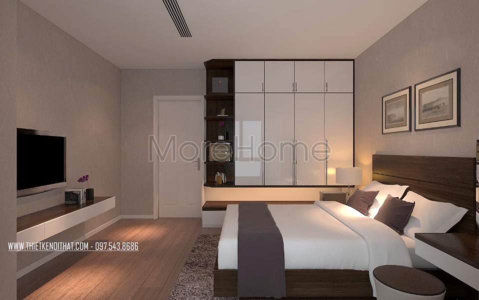 Thiết kế nội thất căn hộ chung cư hiện đại tại Timescity