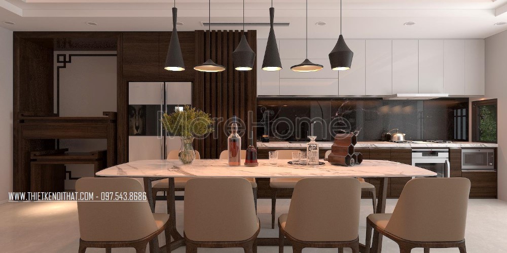 Thiết kế nội thất căn hộ chung cư hiện đại tại Timescity