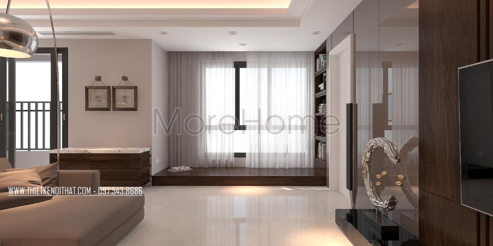 Thiết kế nội thất căn hộ chung cư hiện đại tại Timescity