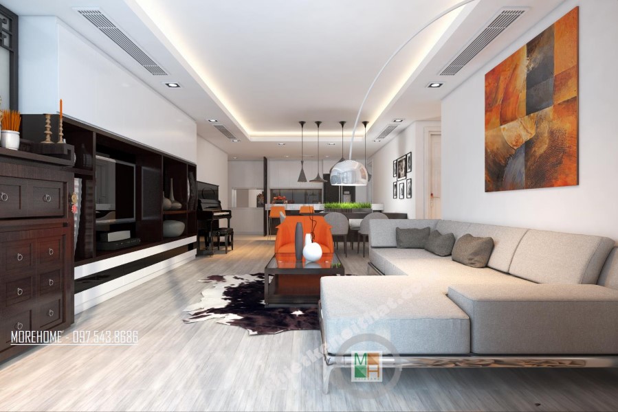 Thiết kế nội thất căn hộ chung cư viện chiến lược bộ công an 