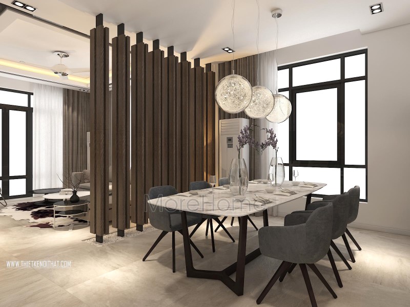 Thiết kế nội thất nhà phố hồ tây Hà Nội hiện đại