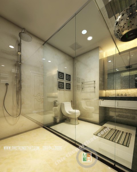 Thiết kế nội thất căn hộ chung cư TimesCity tân cổ điển - Nhà Anh Công