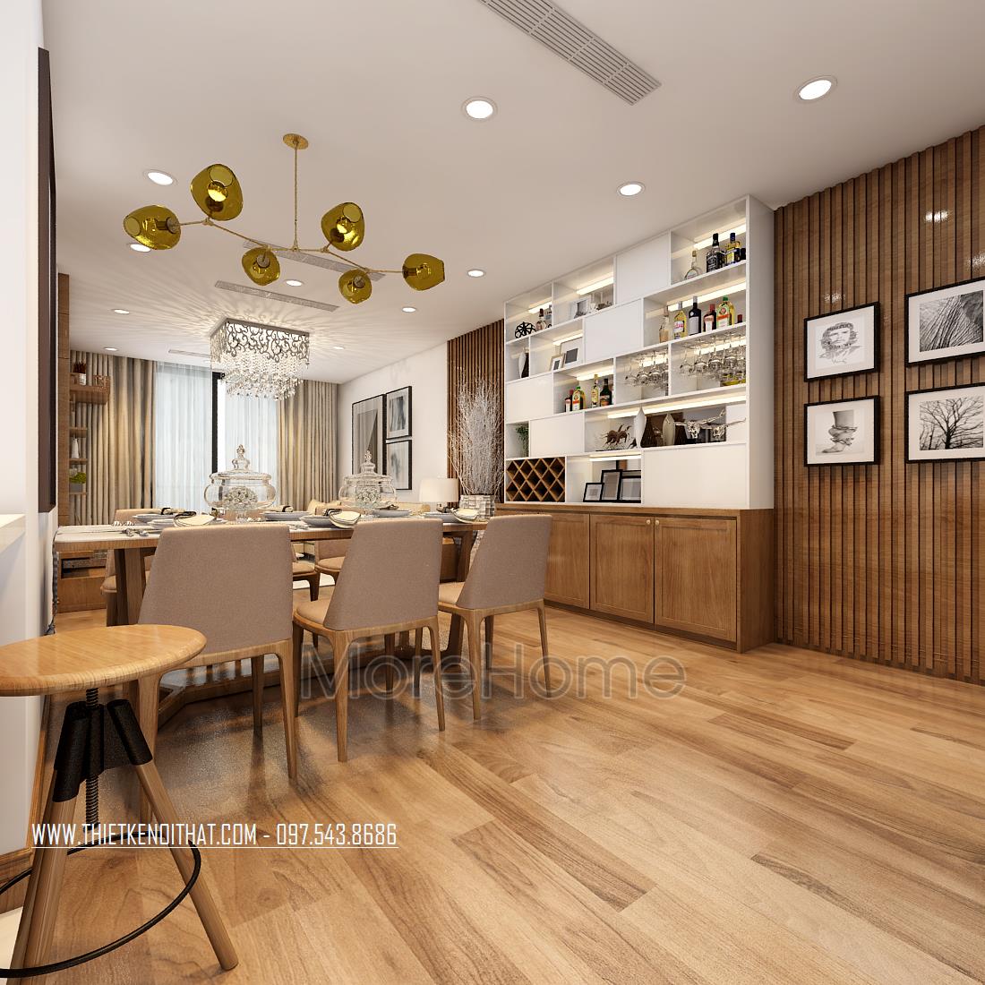 Thiết kế nội thất chung cư Ngoại Giao Đoàn