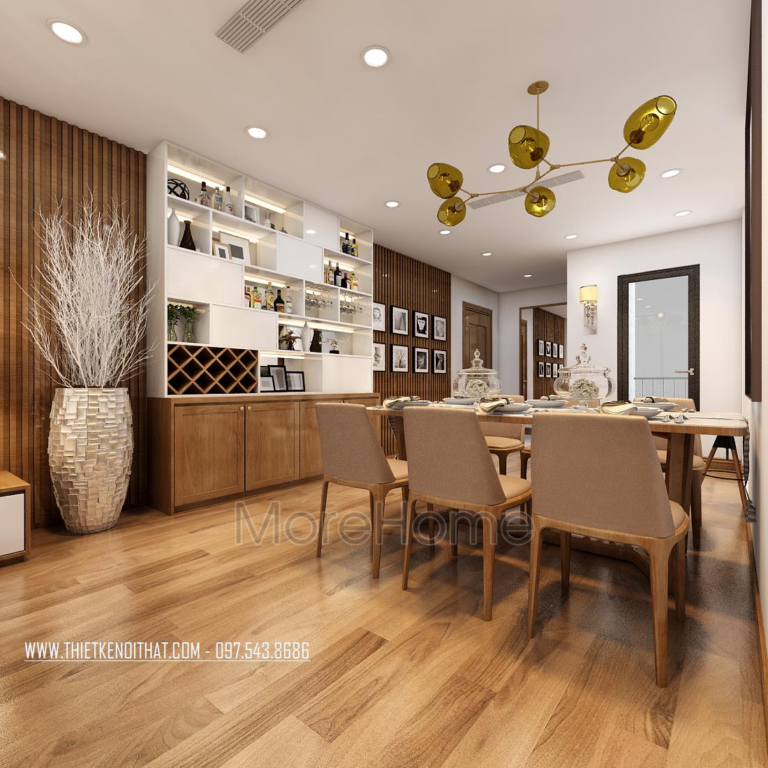 Thiết kế nội thất chung cư Ngoại Giao Đoàn