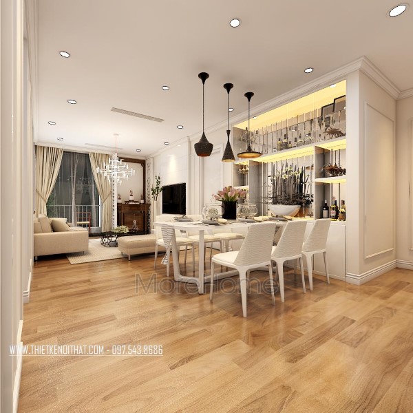 Thiết kế nội thất chung cư Park Hill đẹp sang trọng