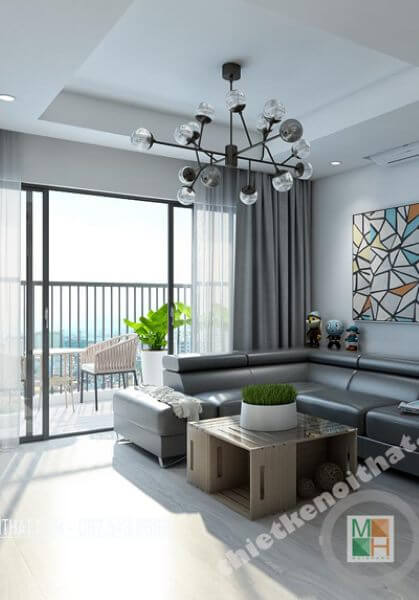  Thiết kế nội thất căn hộ chung cư N04 cao cấp phong cách hiện đại
