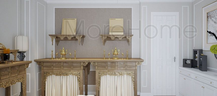 Bàn thờ đẹp tại biệt thự Lucasta
