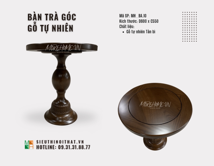 bàn trà góc tân cổ điển
