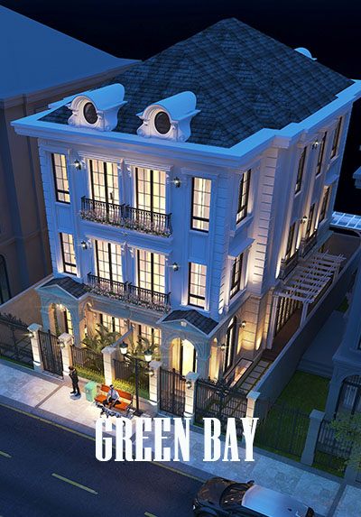 Thiết kế kiến trúc biệt thự tân cổ điển cao cấp tại VINHOMES GREEN BAY