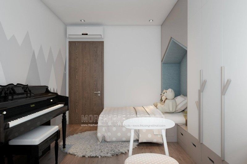 Thiết kế nội thất phòng ngủ cho chung cư k35 tân mai hoàng mai hà nội