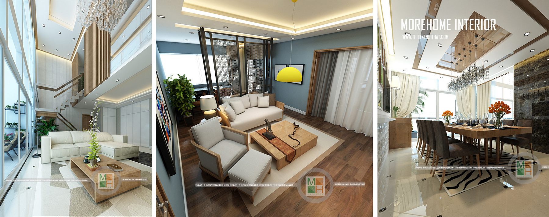 Thiết kế chung cư cao cấp căn hộ Duplex Mandarin Hòa Phát - Nhà Anh Việt C3602