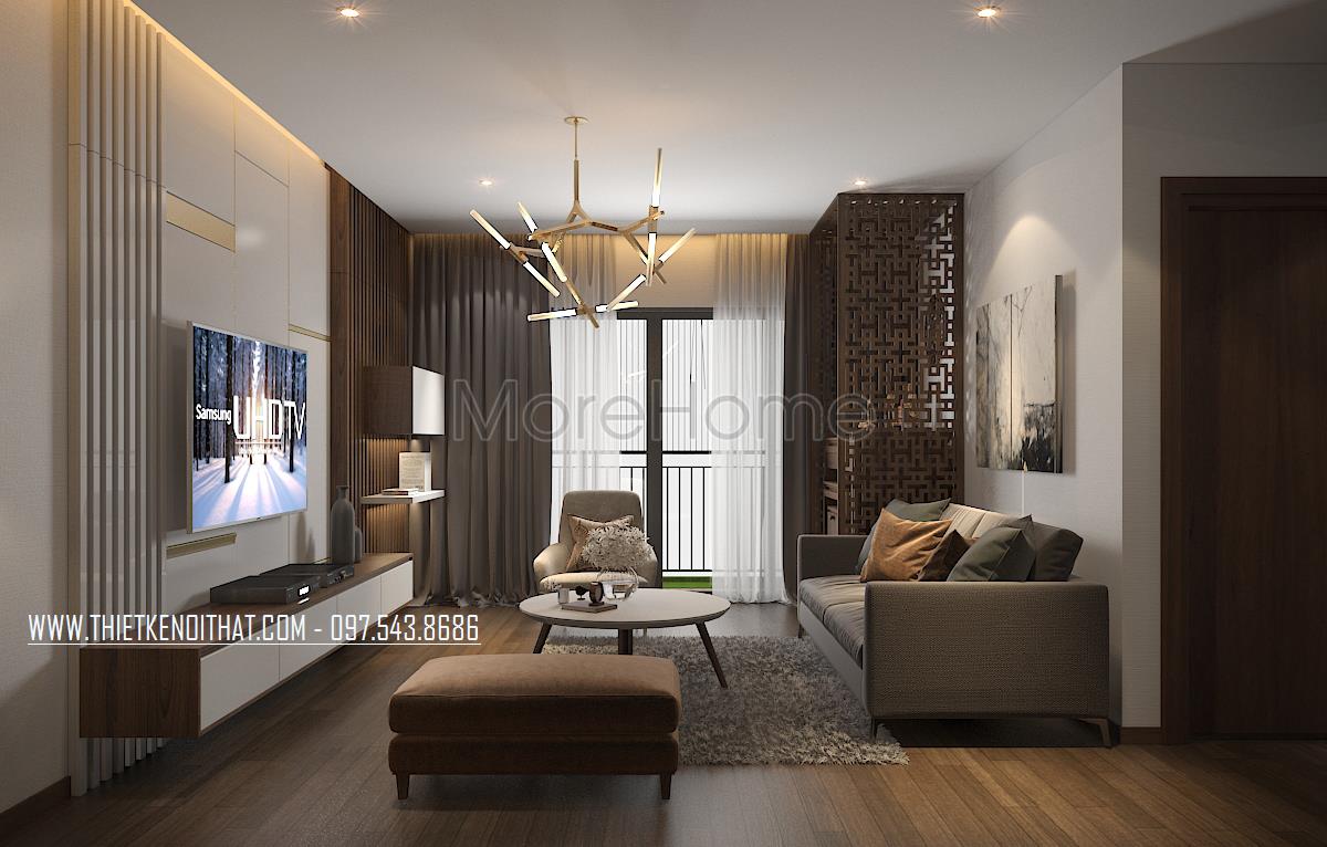 Thiết kế nội thất chung cư Ngoại Giao Đoàn