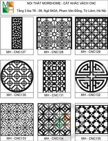 Mẫu vách ngăn cnc 015