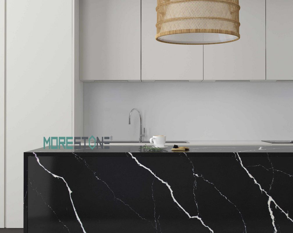 Đá nhân tạo VicoStone đen vân sét trắng - BQ8740