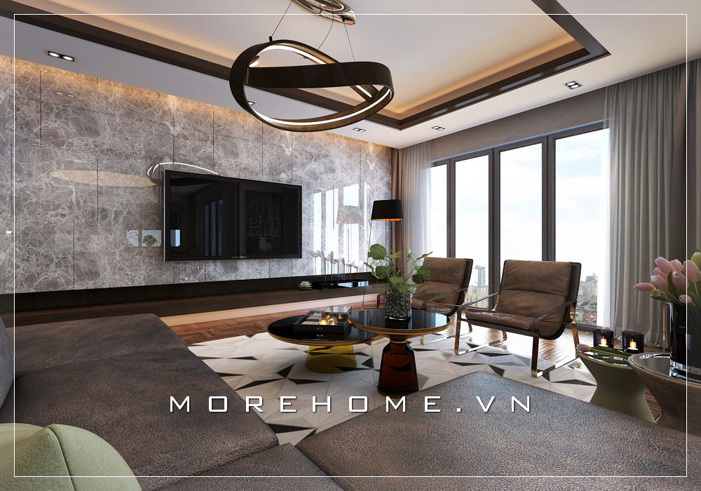 Đá ốp phòng khách