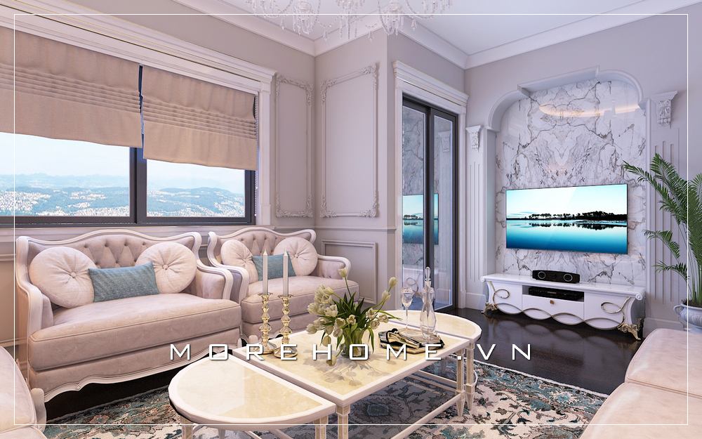 Đá ốp phòng khách