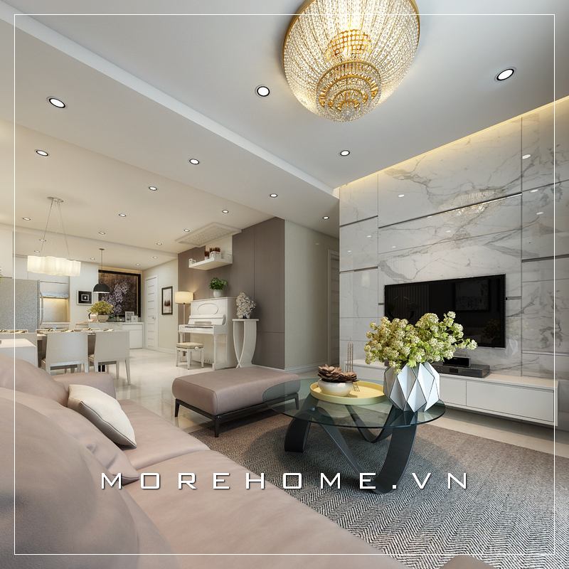 Đá ốp phòng khách