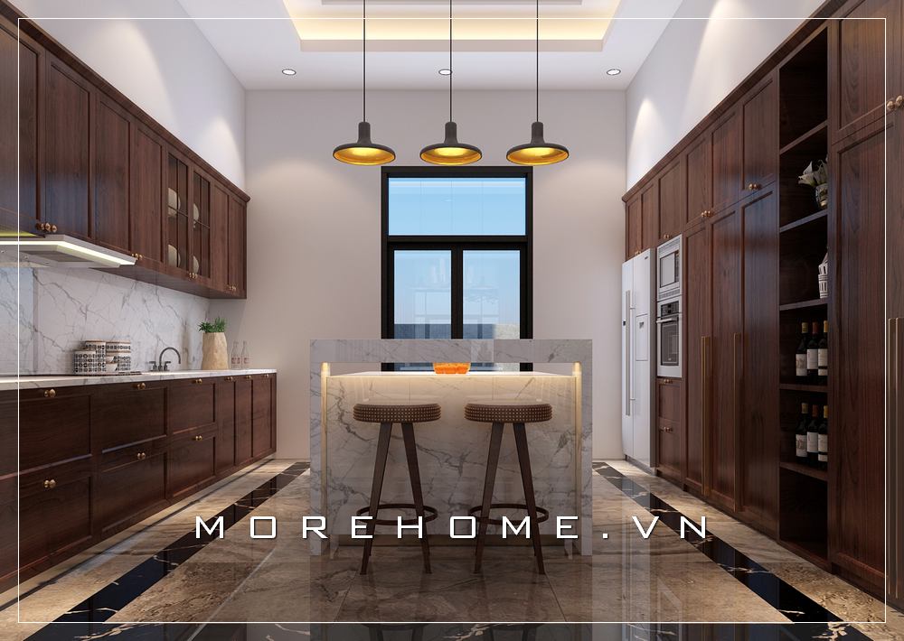 Thiết kế nội thất phòng bếp đẹp, sang trọng và tiện nghi