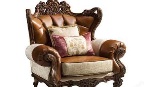 Sofa đơn cổ điển bọc da