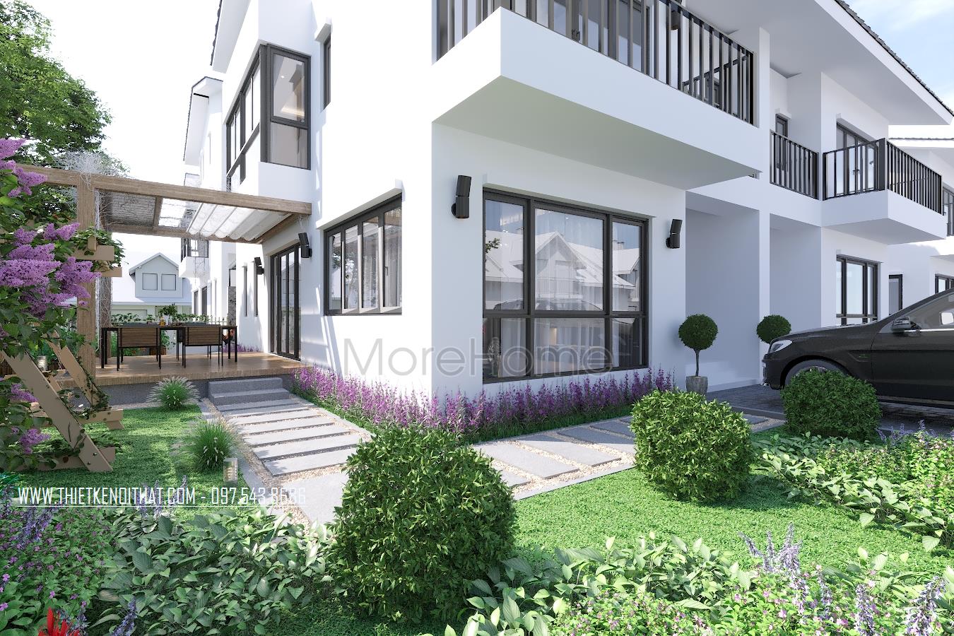 Thiết kế ngoại thất và nội thất biệt thự ECOPARK