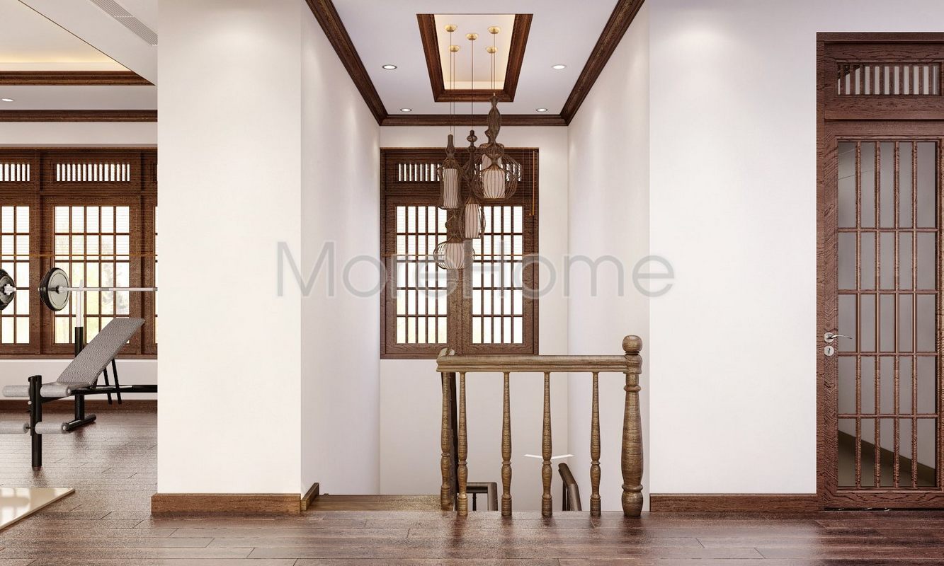 Thiết kế nội thất biệt thự gỗ đẹp TP Pleiku Gia Lai