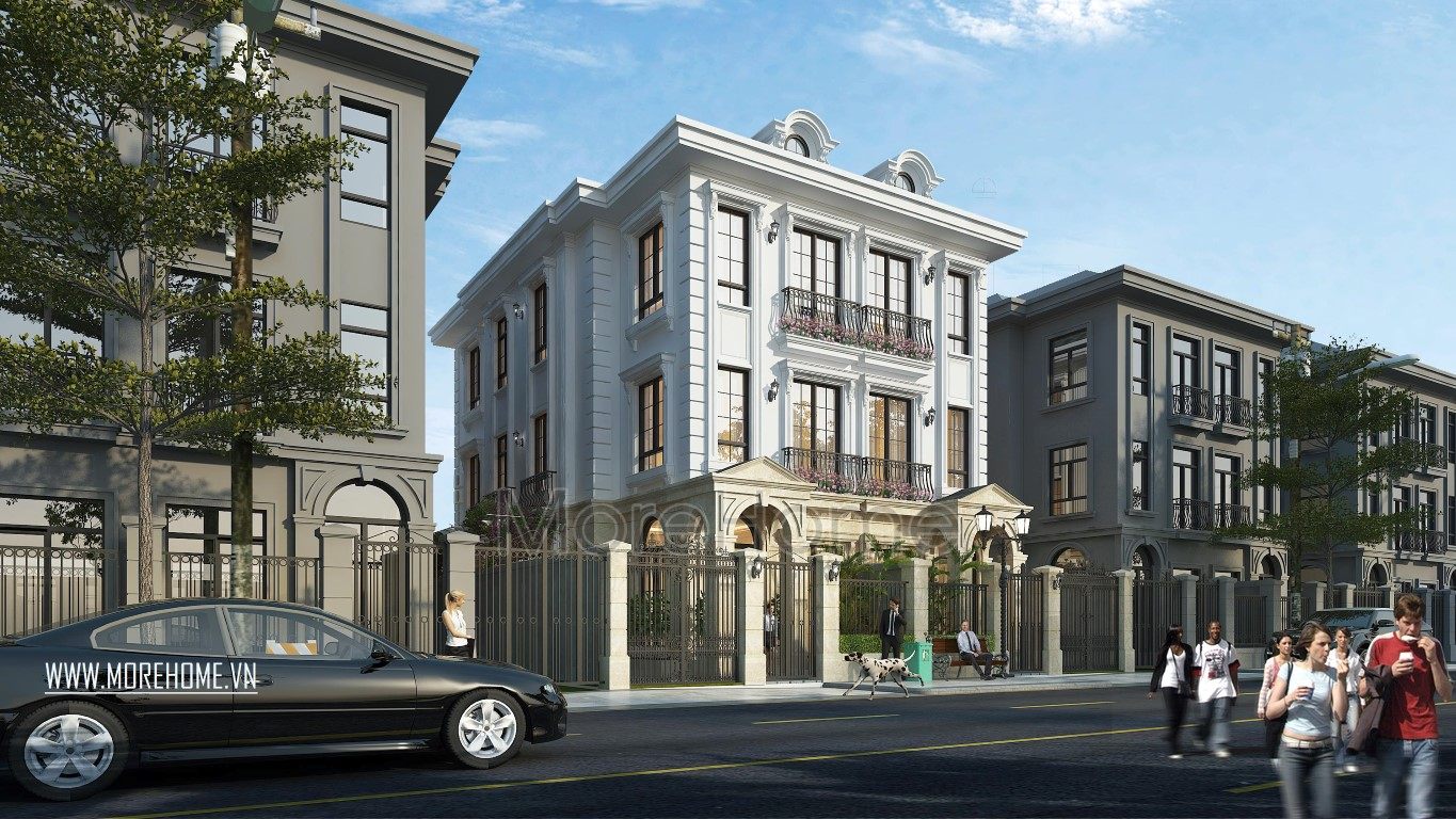 Thiết kế kiến trúc biệt thự Vinhomes Green Bay