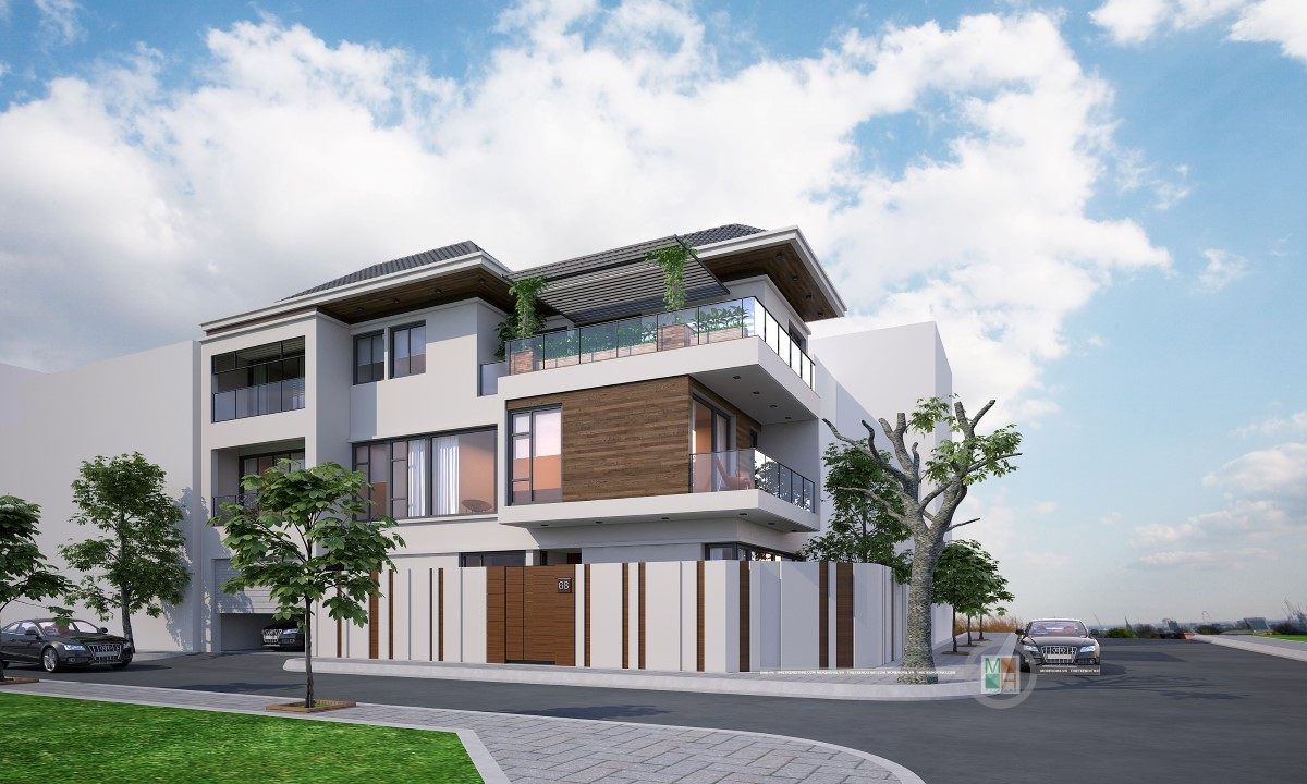 Thiết kế kiến trúc, nội thất biệt thự hiện đại tai TP Vinh