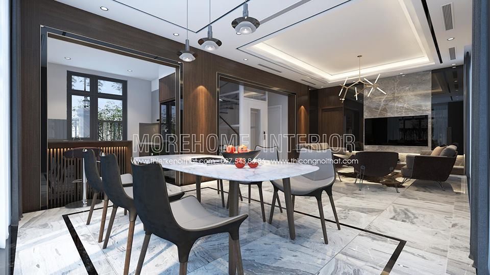 Thiết kế nội thất biệt thự hiện đại tại vinhomes imperia hải phòng