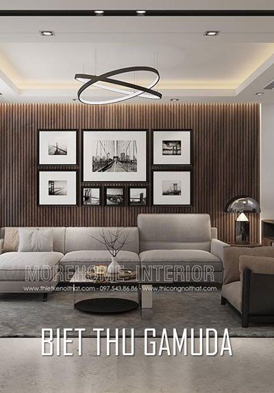 Thiết kế biệt thự liền kề Gamuda hiện đại gỗ An Cường