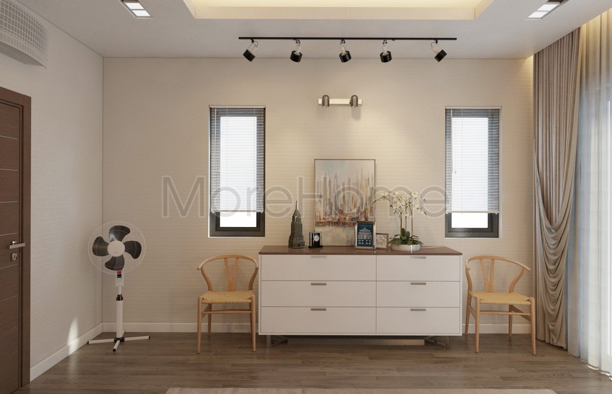 Thiết kế nội thất phòng ngủ biệt thự Nine South Nhà Bè,HCM