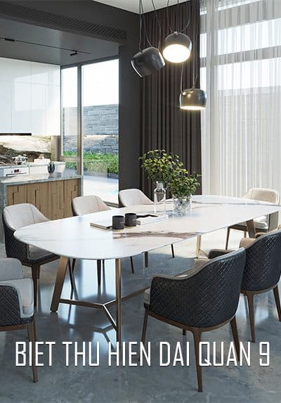 Thiết kế nội thất biệt thự phong cách hiện đại sang trọng Quận 9 Tp. HCM