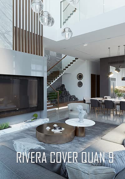 Thiết kế nội thất biệt thự hiện đại Rivera Cover Quận 9 TP.HCM