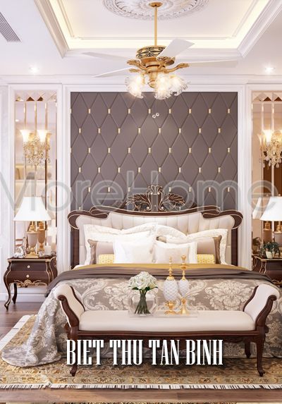 Thiết kế biệt thự tân cổ điển Tân Bình phong cách quý tộc sang trọng