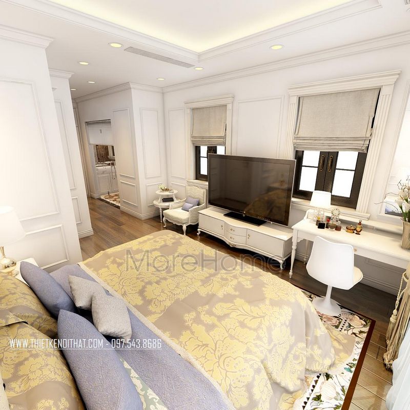 Thiết kế nội thất biệt thự tân cổ điển Dương Nội