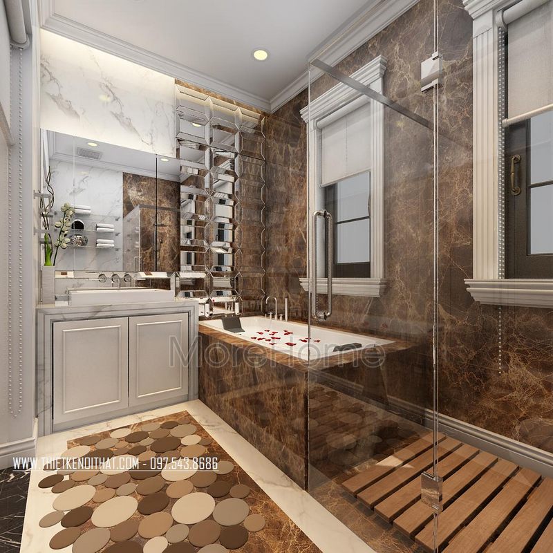 Thiết kế nội thất biệt thự tân cổ điển Dương Nội