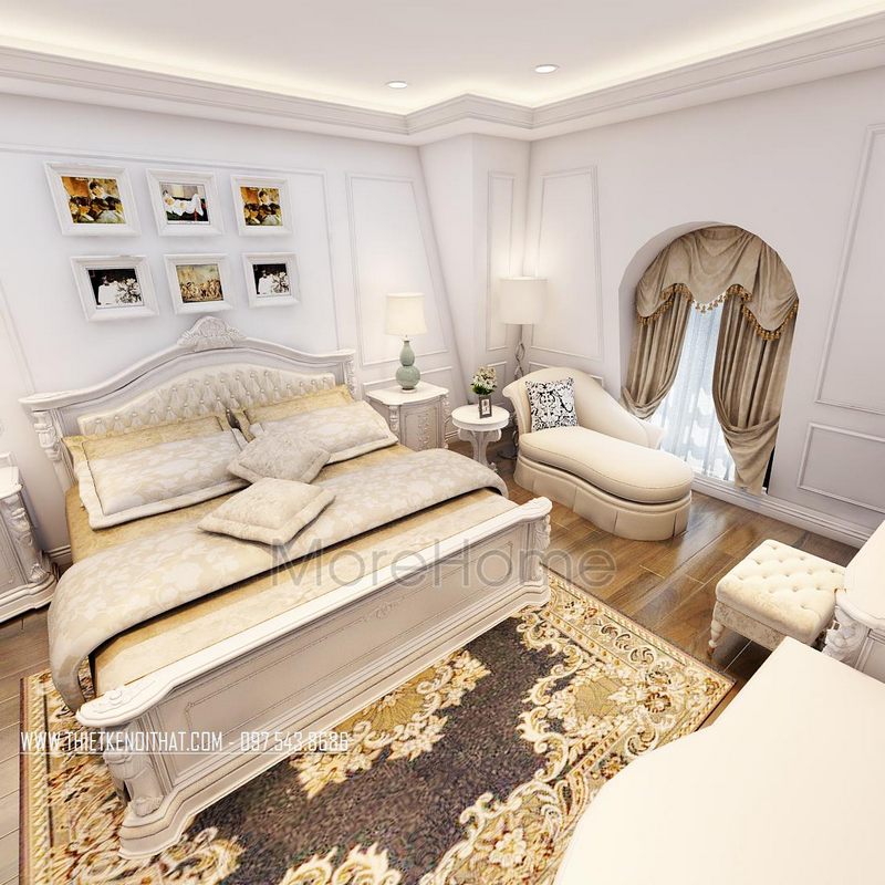 Thiết kế nội thất biệt thự tân cổ điển Dương Nội