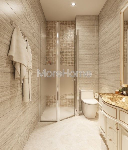 Thiết kế nội thất phòng vệ sinh biêt thự đường Tên Lửa quận Bình Tân hcm 