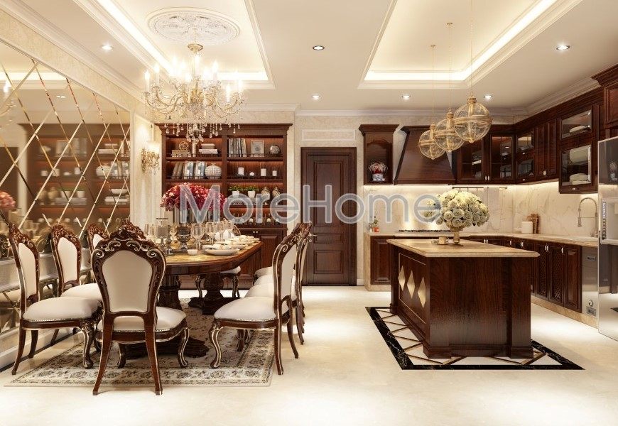 Thiết kế nội thất biêt phòng ăn thự đường Tên Lửa quận Bình Tân hcm 