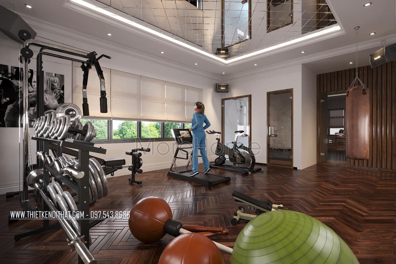 Thiết kế nội thất biệt thự tân cổ điển tại thái bình