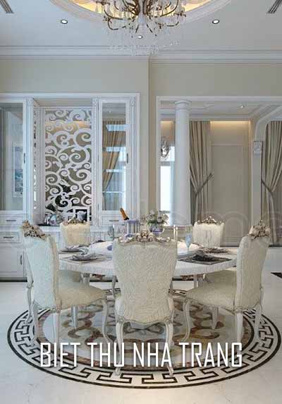 Thiết kế nội thất biệt thự tân cổ điển đẹp, sang trọng tại Nha Trang.