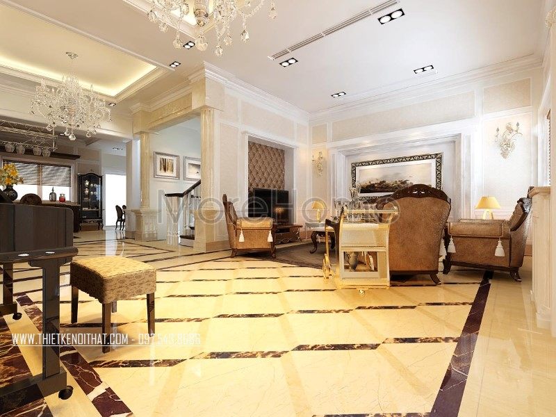 Thiết kế nội thất biệt thự Vinhome RiverSide