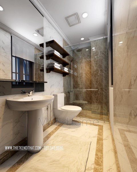 Thiết kế nội thất biệt thự Xuân Phương tân cổ điển