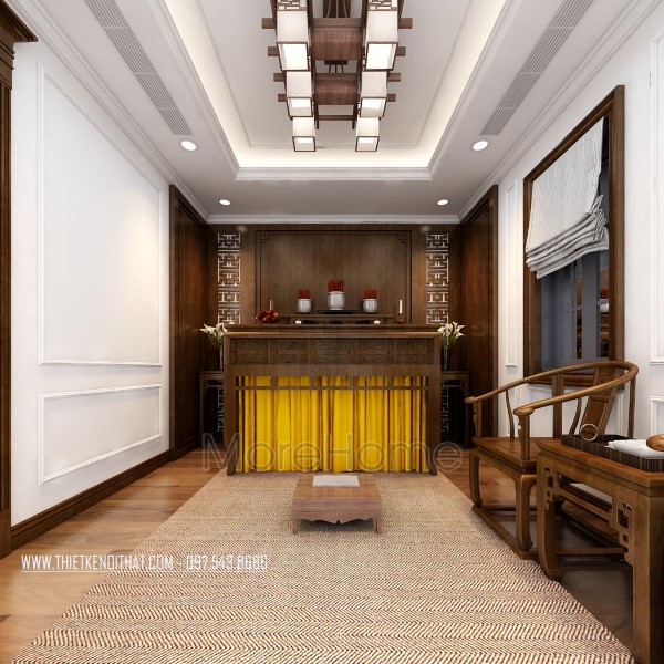 Thiết kế nội thất biệt thự Xuân Phương tân cổ điển